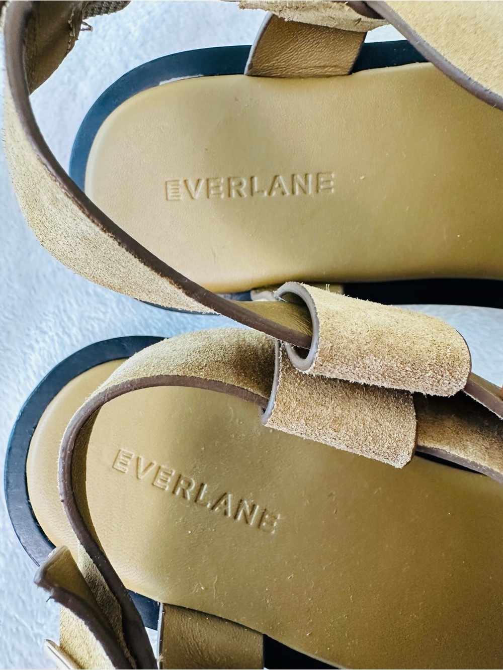 Everlane City Strap Sandals in Tan Suede Color Size 10.5 - Picture 11 of 12